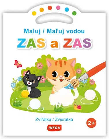 Pre deti a mládež - ostatné Maluj vodou ZAS a ZAS - Zvířátka / Maľuj vodou ZAS a ZAS - Zvieratká (CZ/SK vydanie)