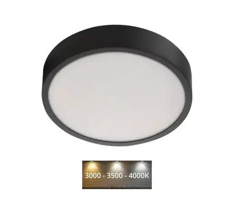 Svietidlá  LED Stropné svietidlo LED/21W/230V 3000/3500/4000K pr. 22,5 cm čierna ZM5343