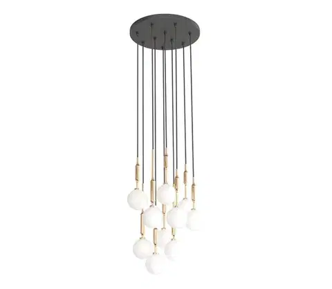 Svietidlá Open Design OR85365 - Luster na lanku ERO 10xG9/8W/230V zlatá OR85365