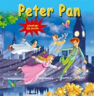 Leporelá, krabičky, puzzle knihy Peter Pan (Obsahuje 6x puzzle)