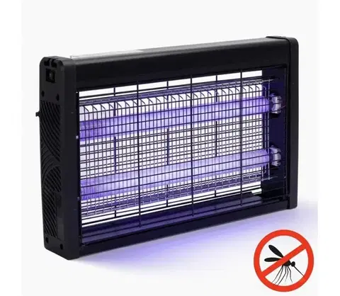 Záhradné lampy BRILAGI - Elektrický lapač hmyzu 2xUV/10W/230V 60 m2 čierna B10503ADCD