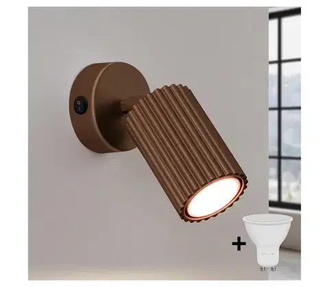 Svietidlá BRILAGI - LED nástenné bodové svietidlo CRESTO 1xGU10/10W/230V hnedé BR.1959