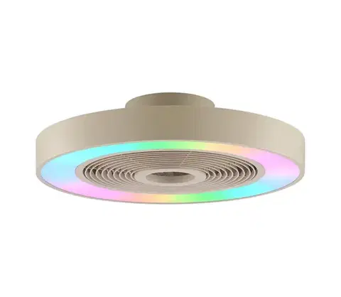 Ventilátory Brilliant - LED RGBW stropné svietidlo s látorom CATANIA LED/37W/230V béžové + diaľkové ovládanie G81205/09