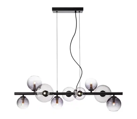 Svietidlá Redo 01-3989 - Luster na lanku ASTRA 9xG9/8W/230V čierna 01-3989