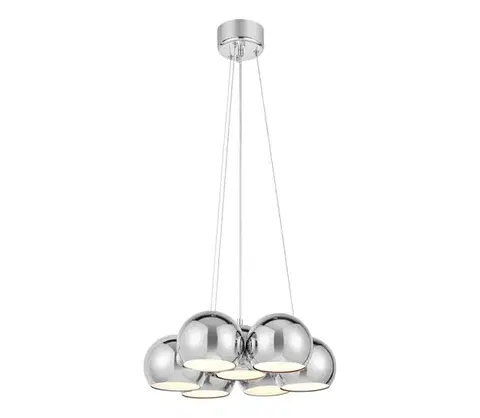 Svietidlá Markslöjd 109167 - Závesné svietidlo na lanku CUPOLO 7xE14/40W/230V Ø 45 cm lesklý chróm 109167