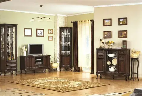 Obývacie steny TARANKO Wersal rustikálna obývacia izba wenge