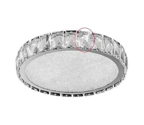 Lampy Luxera 62406 - Náhradné sklo GIRO 30 x 50 mm 62406 NS CRYSTAL