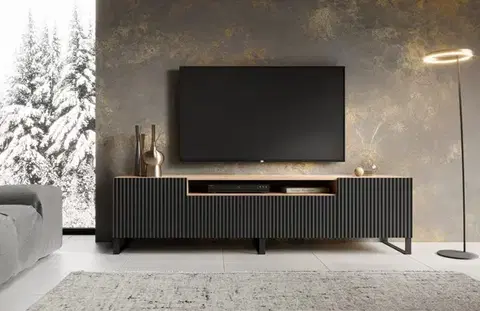 TV stolíky ArtAdrk TV stolík NOEMI | dub artisan / čierna
