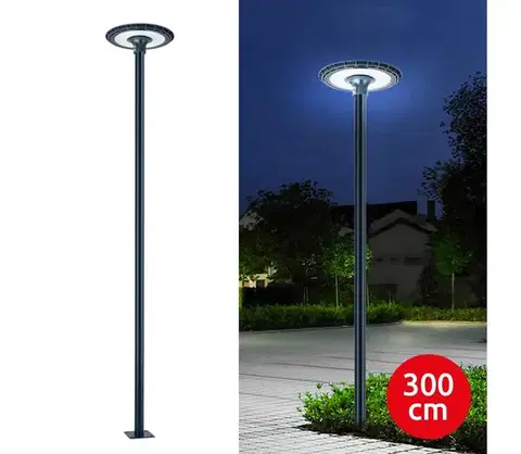 LED osvetlenie BRILAGI-LED Vonkajšie pouličné svietidlo so stĺpom 3 m URBANSPARK LED/120W/230V antracit IP65 BG1709+BG1526