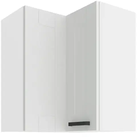 Kuchynské skrinky visiace Skrinka do kuchyne LUNA biely/biely 60X60 GN-72 2F (90°)