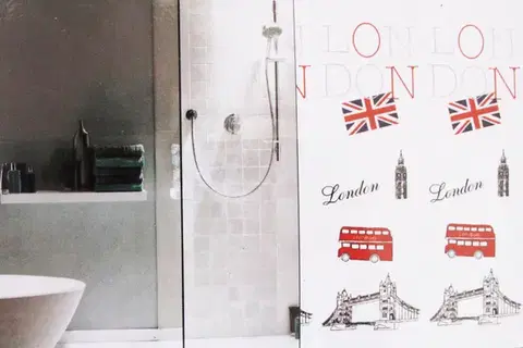 Sprchové závesy BISK - Záves sprchový LONDON