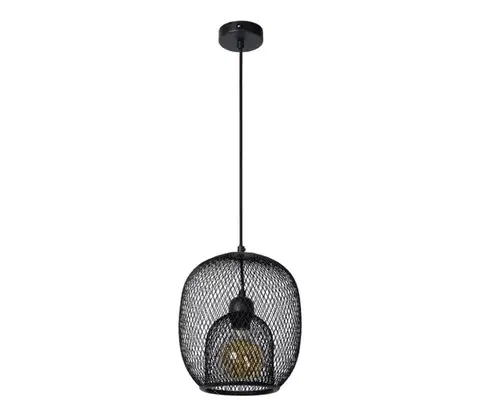 Svietidlá Lucide 78396/01/30 - Luster na lanku JERREL 1xE27/40W/230V čierna 78396/01/30