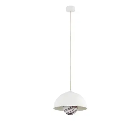 Svietidlá Argon 8443 - Luster na lanku PIAVA 1xE14/7W/230V alabaster biela 8443