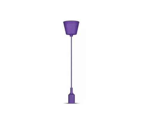 Svietidlá  Luster na lanku 1xE27/60W/230V fialová 3483