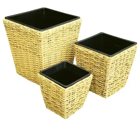 Záhrada Prútený kvetináč 26.5x26.5x29