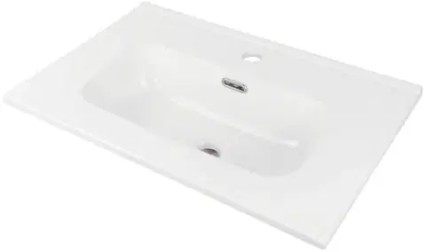 Umývadlá DEANTE - Tubo biele Keramické umývadlo, vsadené - 60 cm CTU_6U6M