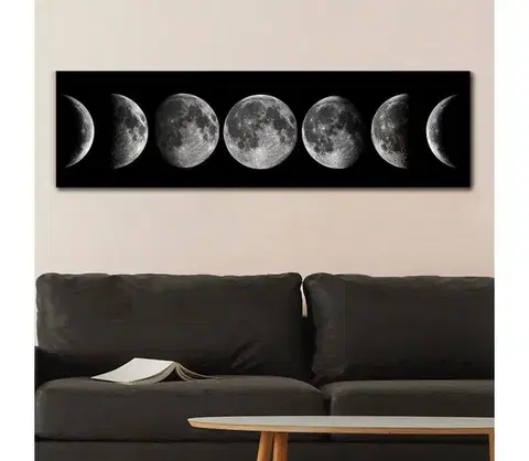 Obrazy  Nástenný obraz na plátne 50x120 cm fázy mesiaca 451ERN1674