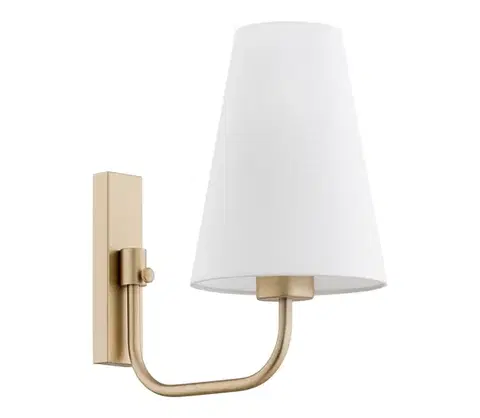 Svietidlá Argon 8312 - Nástenná lampa SAFIANO 1xE27/15W/230V zlatá 8312