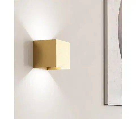 Svietidlá Eglo 901091 - LED Nástenné svietidlo VALMONTONE 2xLED/1,5W/230V 3000K zlatá 901091