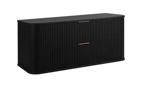 Skrinky do kúpeľne Elvisia Skrinka pod umývadlo ELEGANCE Black | 120 cm