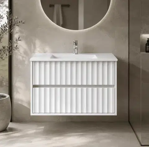 Skrinky s umývadlom Elvisia Kúpeľňová skrinka s umývadlom NOA White U60 | 60 cm