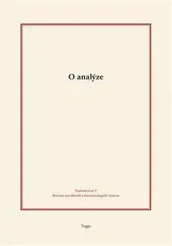 Filozofia O analýze - Tomas Holecek