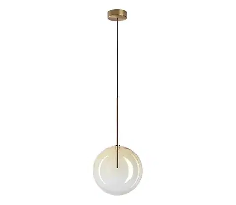 Svietidlá Ideal Lux - LED Luster na lanku EQUINOXE 1xG4/2W/230V pr. 25 cm mosadz/dymová 326368