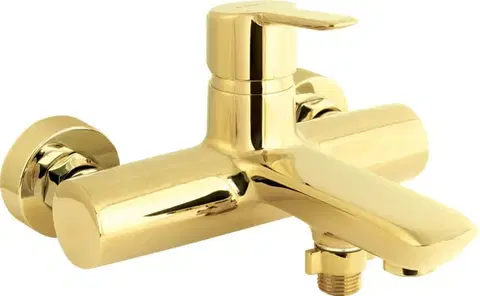 Kúpeľňové batérie DEANTE - Arnika gold Vaňová batéria nástenná BQA_Z10N