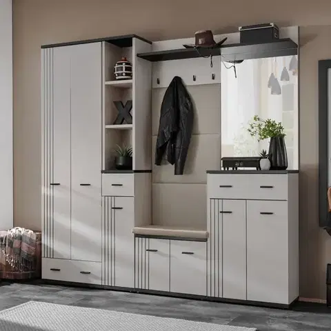 Predsieňový nábytok Predsieňový nábytok Hugo VIII Cc Hg8+P2 Vankúš Kašmír/Čierna