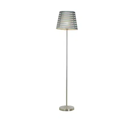 Lampy  Stojacia lampa SEGIN 1xE27/60W/230V šedá/lesklý chróm 51-19007