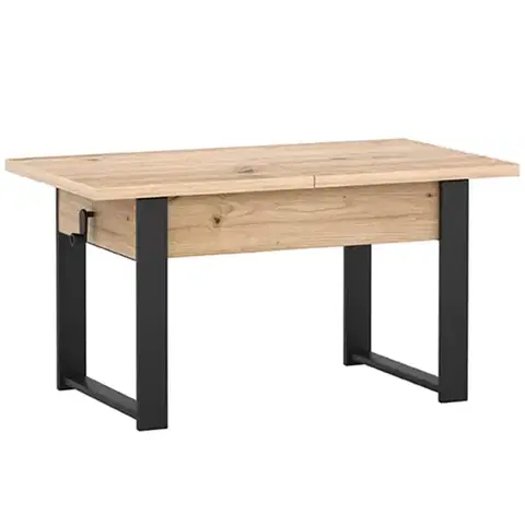 Konferenčné stolíky s úložným priestorom Zdvíhací stolík Hugo Artisan/Čierna