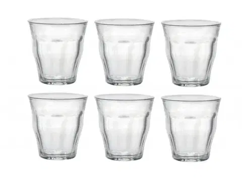 Poháre Kinekus Pohár sklenený, objem 250ml, sada 6ks, DURIT