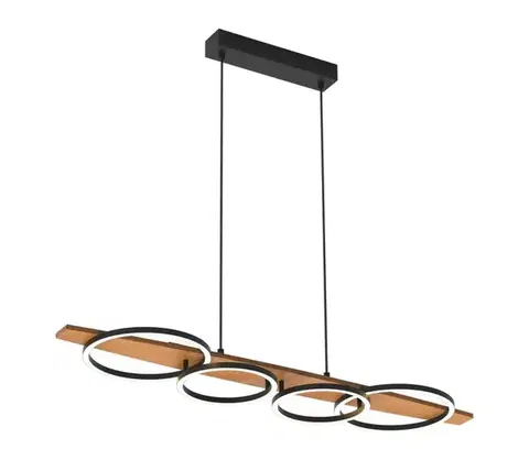 Svietidlá  LED luster na lane MELISA LED/35W/230V borovica 334220