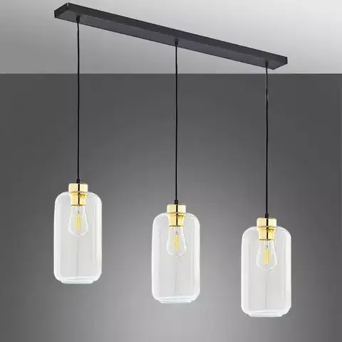 Moderné lampy do obývačky Luster Marco 6037 Gold Lw3
