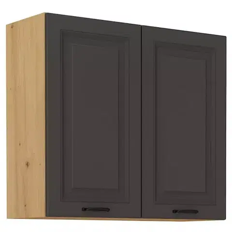 Kuchynské skrinky visiace Kuchynská skrinka STILO grafit mat/artisan 80g-72 2f