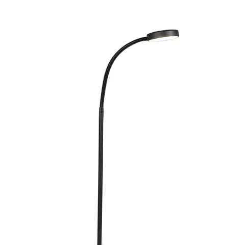 Stojace lampy Moderná stojaca lampa čierna vrátane LED nastaviteľná - Trax