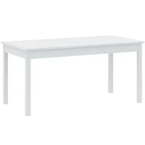 Jedálenské stoly Rozkladací stôl Sendi 160/240x80 biely