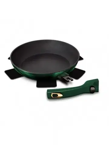 Panvice, lievanečníky BERLINGER HAUS - Panvica priemer 28cm, odnímateľná rukoväť Emerald