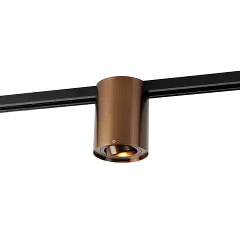 Koľajnicové svetelné systémy Moderný 1-fázový koľajnicový reflektor tmavý bronz - Iconic Rondoo Up