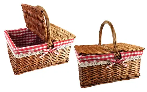 Boxy na skladovanie MAKRO - Košík prútený 39x29x19cm
