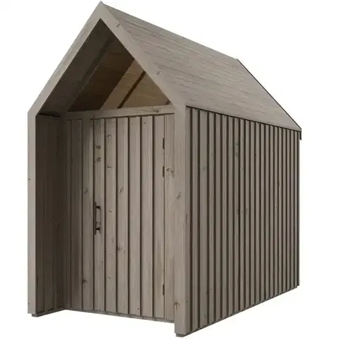 Drevené domčeky na záhradu Záhradný domček Swedish Barn 1629 sivý V4