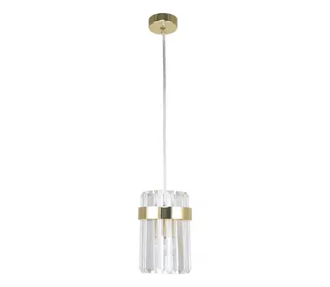 Svietidlá Light Prestige Závesný luster VETRO na lanku 1xE14/10W/230V zlatý LP-2910/1P GD