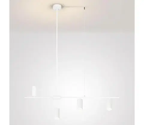 Svietidlá BRILAGI - Závesné svietidlo CRANE na lanku 4xGU10/30W/230V biele WO-CRANE-04-WHT-OEM