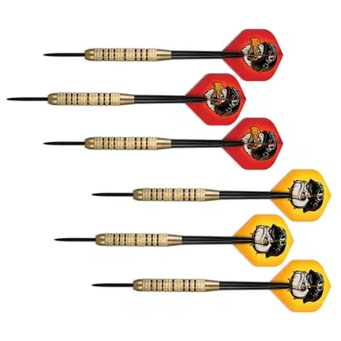 Šípky Šípky Shot Duel Brass Plated Value Range steel 6ks 18 g