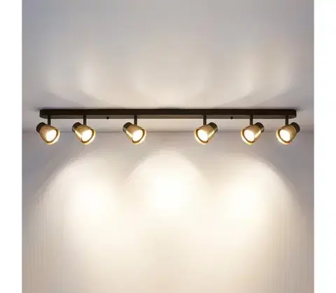 Svietidlá BRILAGI - Bodové svietidlo NUGGET 6xGU10/30W/230V čierna/zlatá WO-OEM-25CF-D05-BG