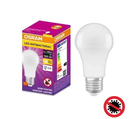 LED osvetlenie LED Antibakteriálna žiarovka  A100 E27/13W/230V 2700K - Osram 4058075560833