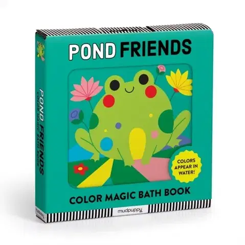 Nalepovačky, vystrihovačky, skladačky Pond Friends Color Magic Bath Book - Mudpuppy