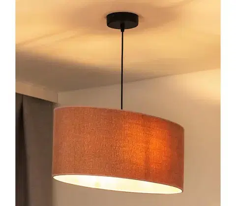 Svietidlá  - Luster na lanku OVAL 1xE27/15W/230V ružová 603492