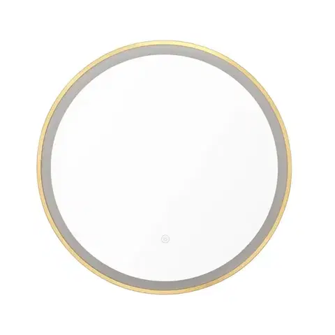 Kúpeľňové zrkadlá Zrkadlo so senzorom SAT 60x60 cm zlatá SATZLED60ZL SATZLED60ZL
