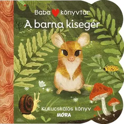 Leporelá, krabičky, puzzle knihy Babakönyvtár - A barna kisegér - Kukucskálós könyv